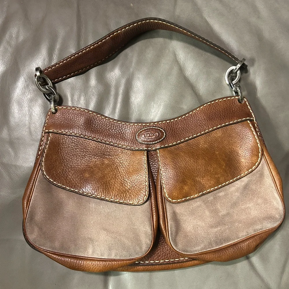 💥SOLD💥 Tod's Leather and Suede Shoulder Bag - Picture 15 of 15